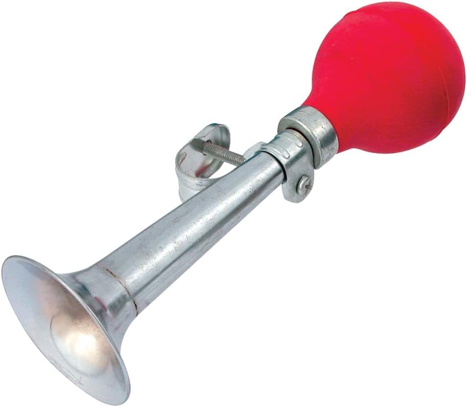 Schylling Bike Horn Steel. 8 Inch - Assorted Colors
